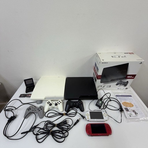 SONY PlayStation3 160GBモデル チャコール ブラック CECH-3000A 他 ゲーム機 携帯型ゲーム機 まとめて